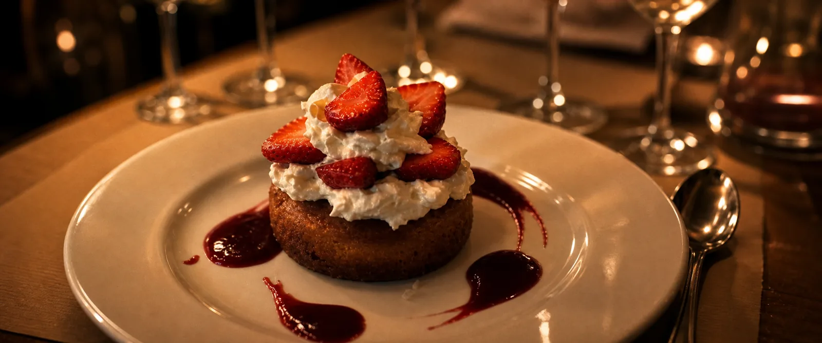 Dessert de saison aux fraises