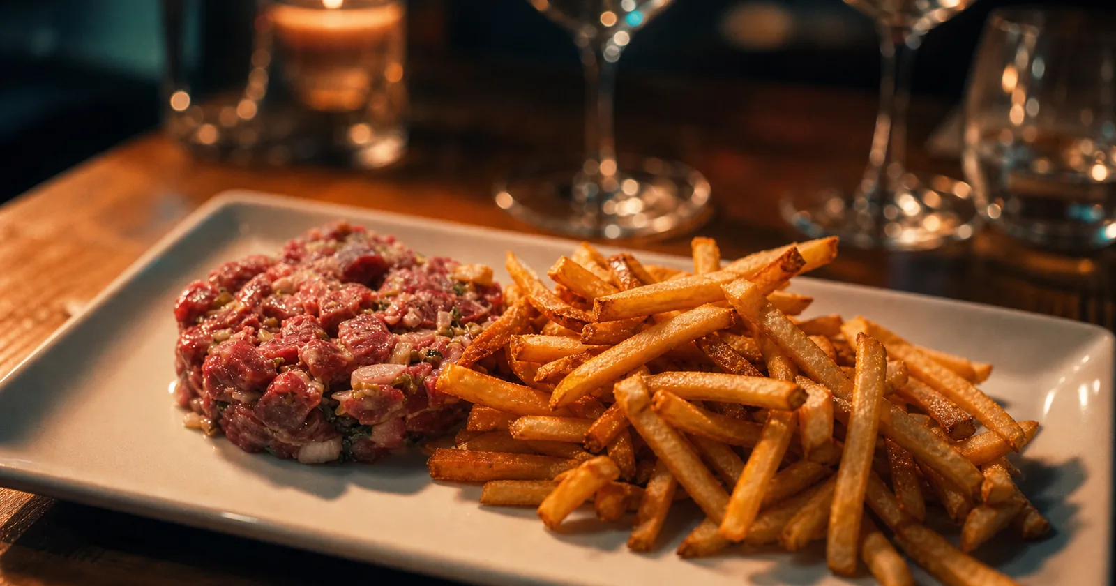 Tartare maison et frites